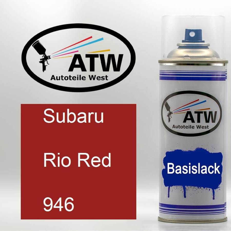 Subaru, Rio Red, 946: 400ml Sprühdose, von ATW Autoteile West.